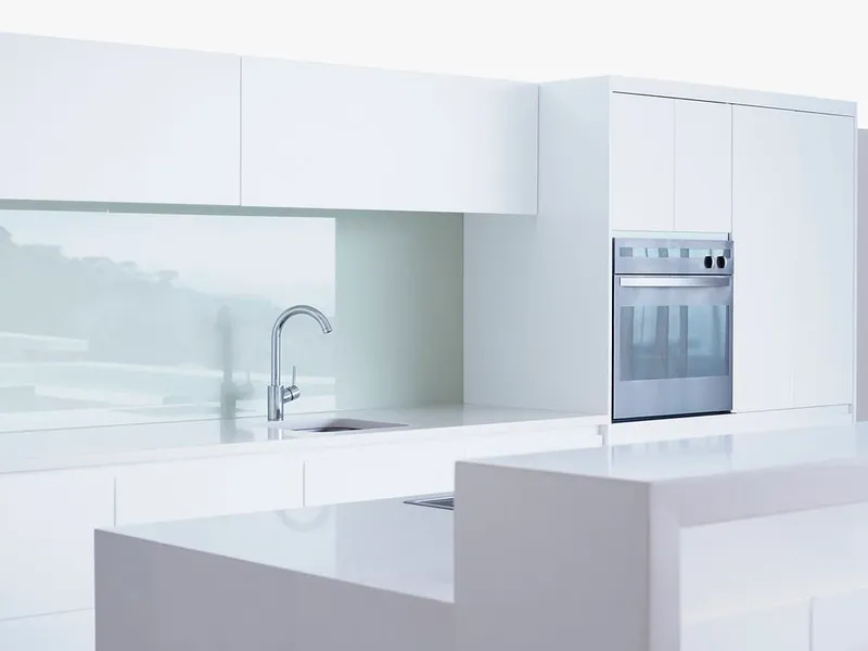 painted white kitchen cabinets