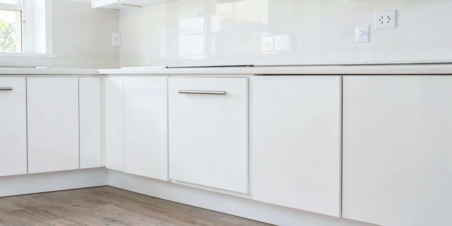 Affordable Gloss White Flat Pack Kitchen Cabinets Perth 2026