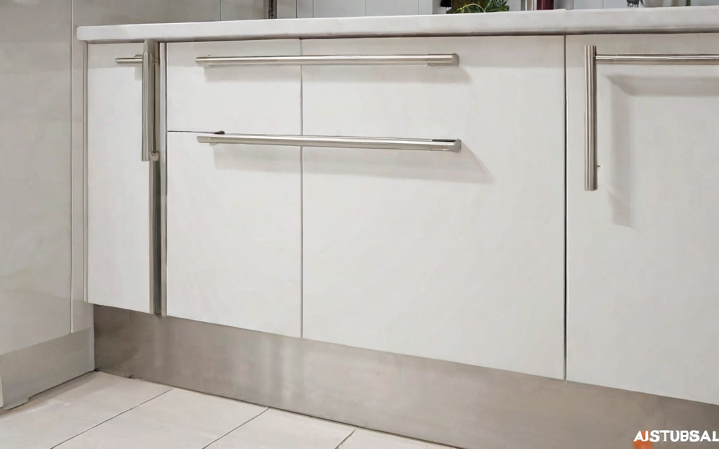 corner base cabinet with soft-close drawers and T-bar handles